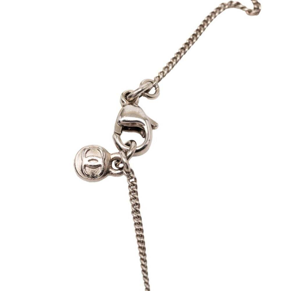 CHANEL Authentic Silver Logo Necklace - Picture 3 of 6